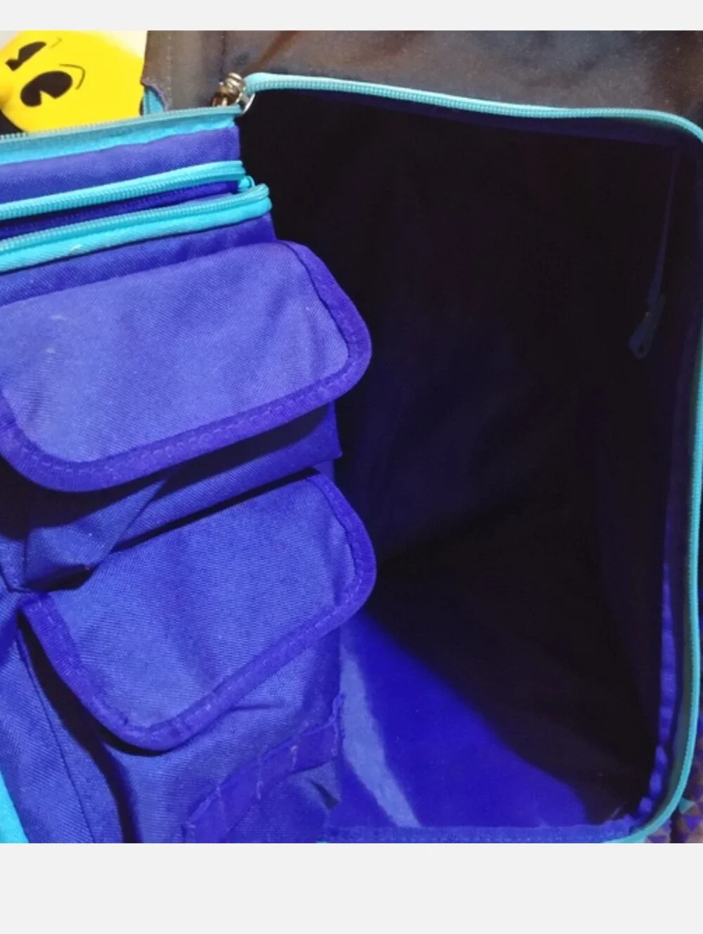 Purple Geometric Rolling Zuca Skate Bag